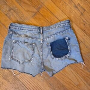 Anthropologie Pilcro Jean Shorts Size 27 Denim Cut Off Distressed